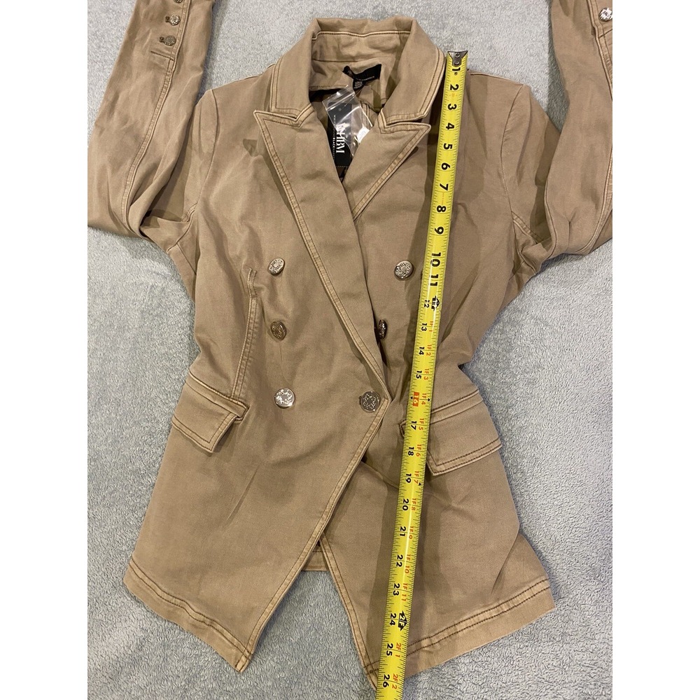 NEW White House Black Market Belted Pret Studio Blazer Sandstone Size 10 NWT - Picture 3 of 9